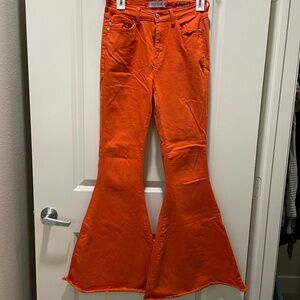 Super Flare Bright Orange Pants